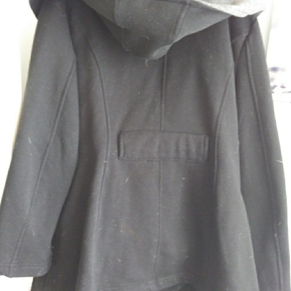 Black peacoat